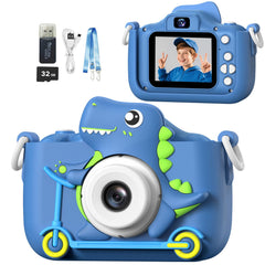 Mgaolo kids camera blue front lens view for playful photography