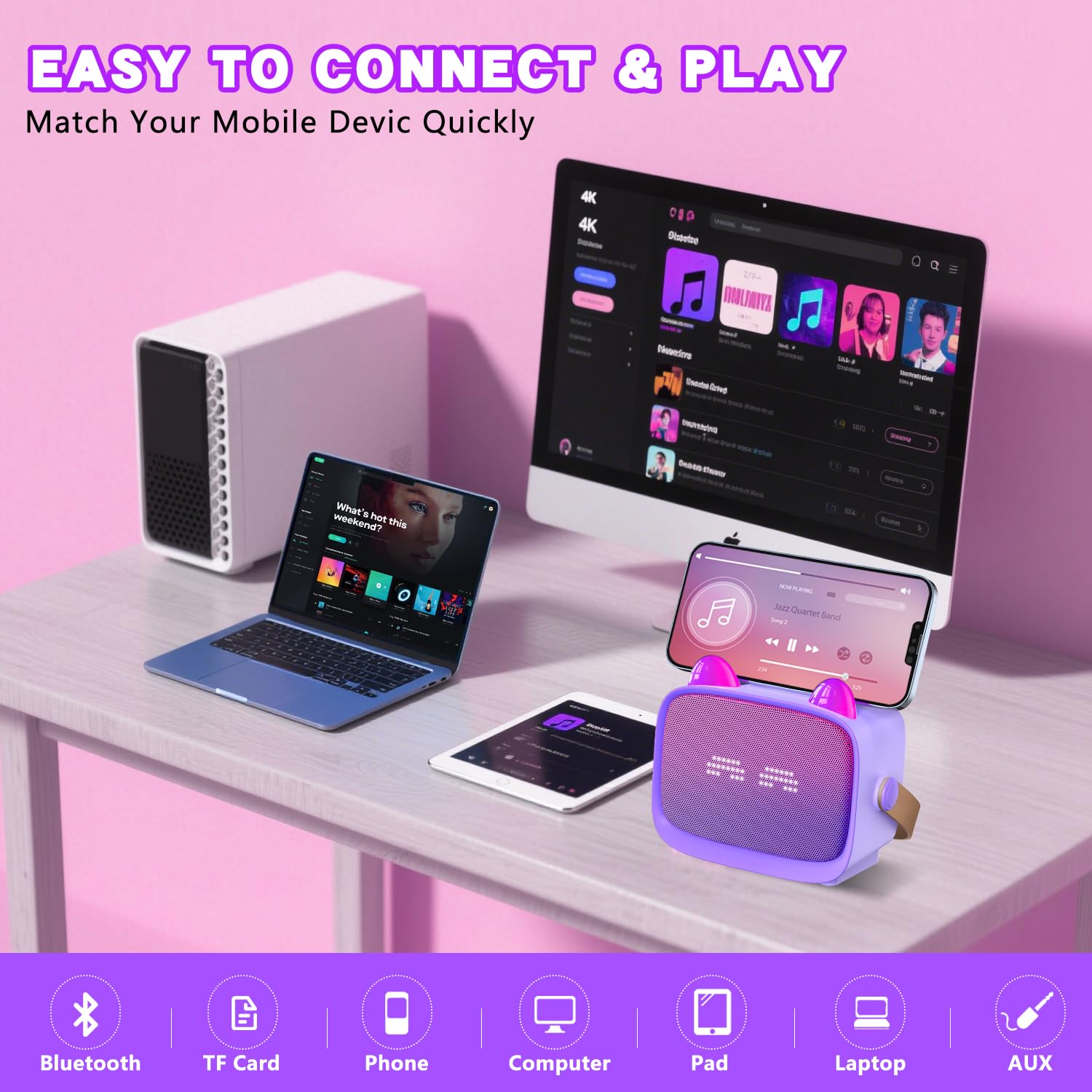 MgaoLo kid-friendly wireless mics with echo and voice effects
