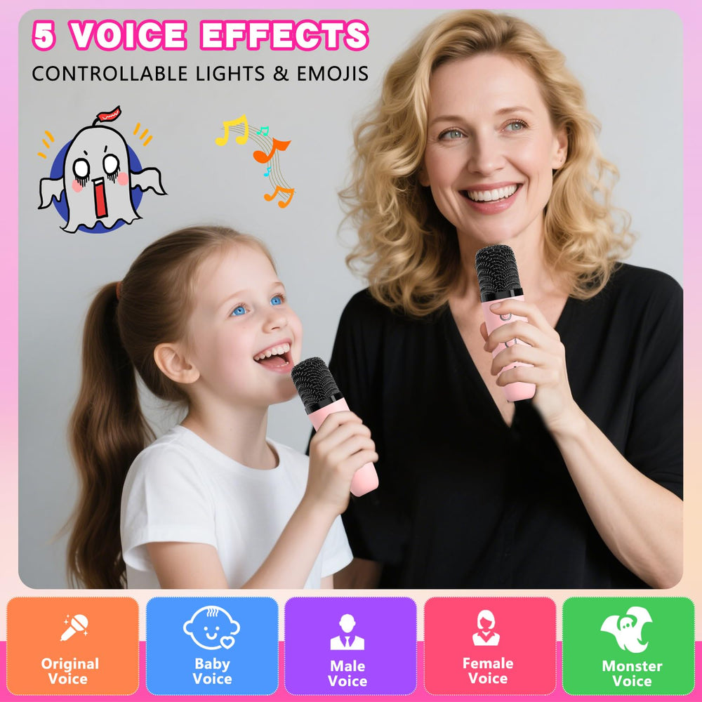 Mgaolo pink gift-ready box makes this karaoke toy a delightful present.