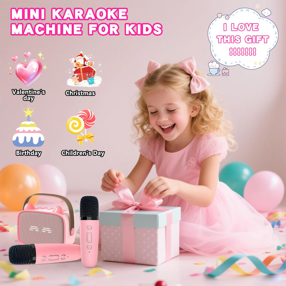 Mgaolo portable karaoke for home and travel keeps kids entertained.