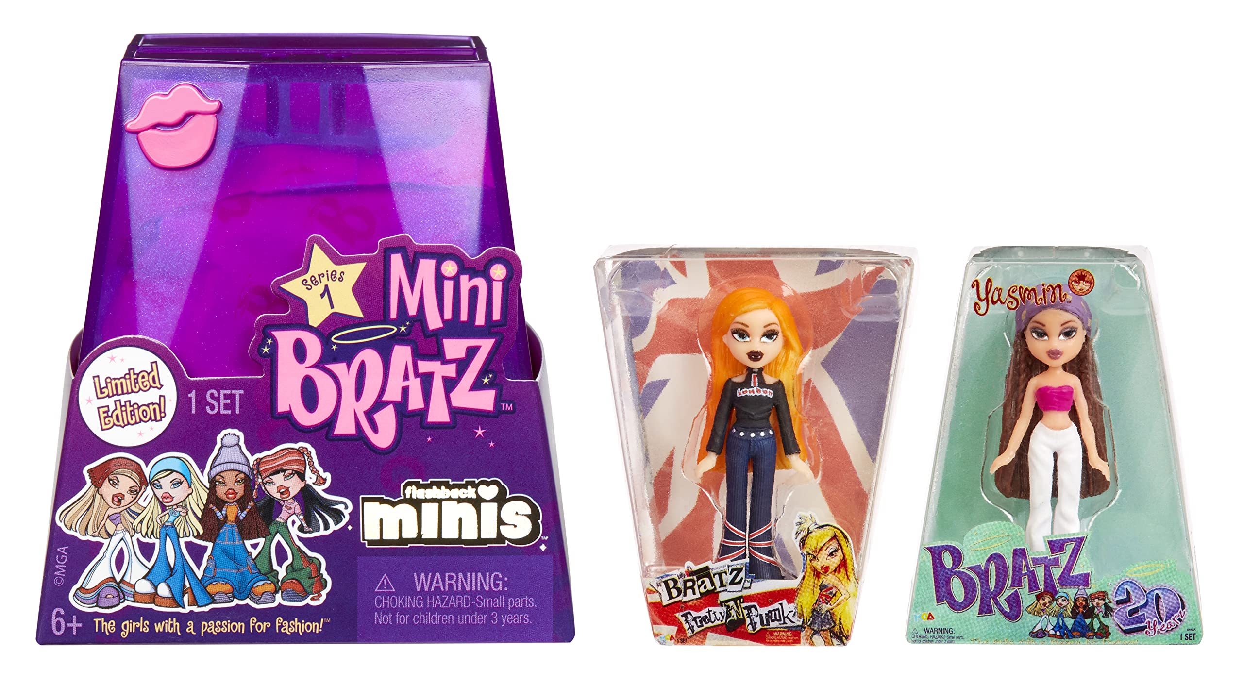 MGA's Miniverse Bratz Minis: two-pack display cap for two collectible figures.