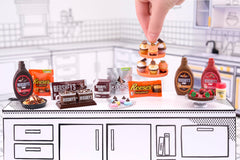 MGA's Miniverse Hershey display stand keeps mini replicas organized