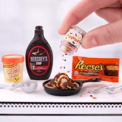 MGA's Miniverse Hershey recipe cards guiding easy DIY steps