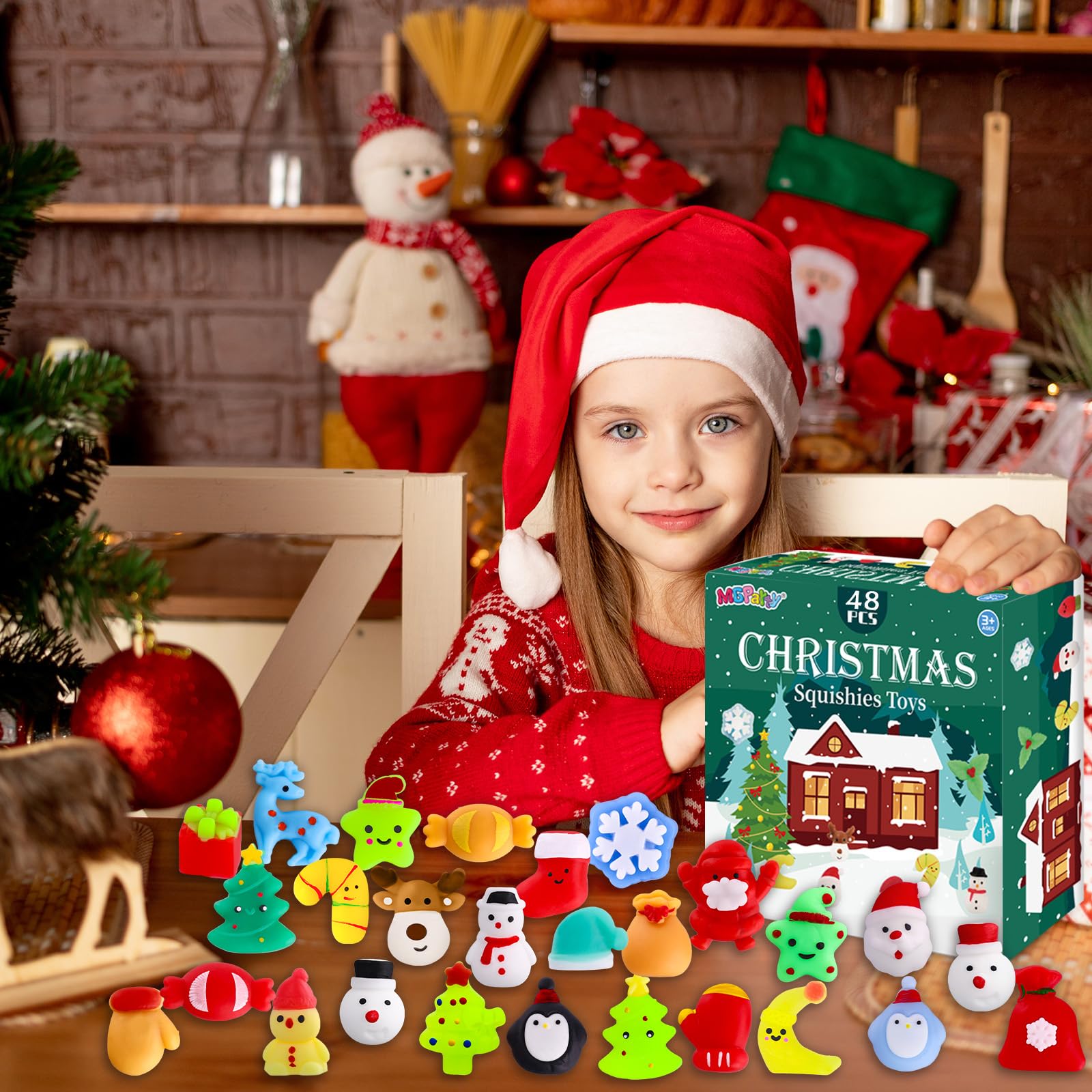 MGparty stocking squishy fits stockings and party favors.