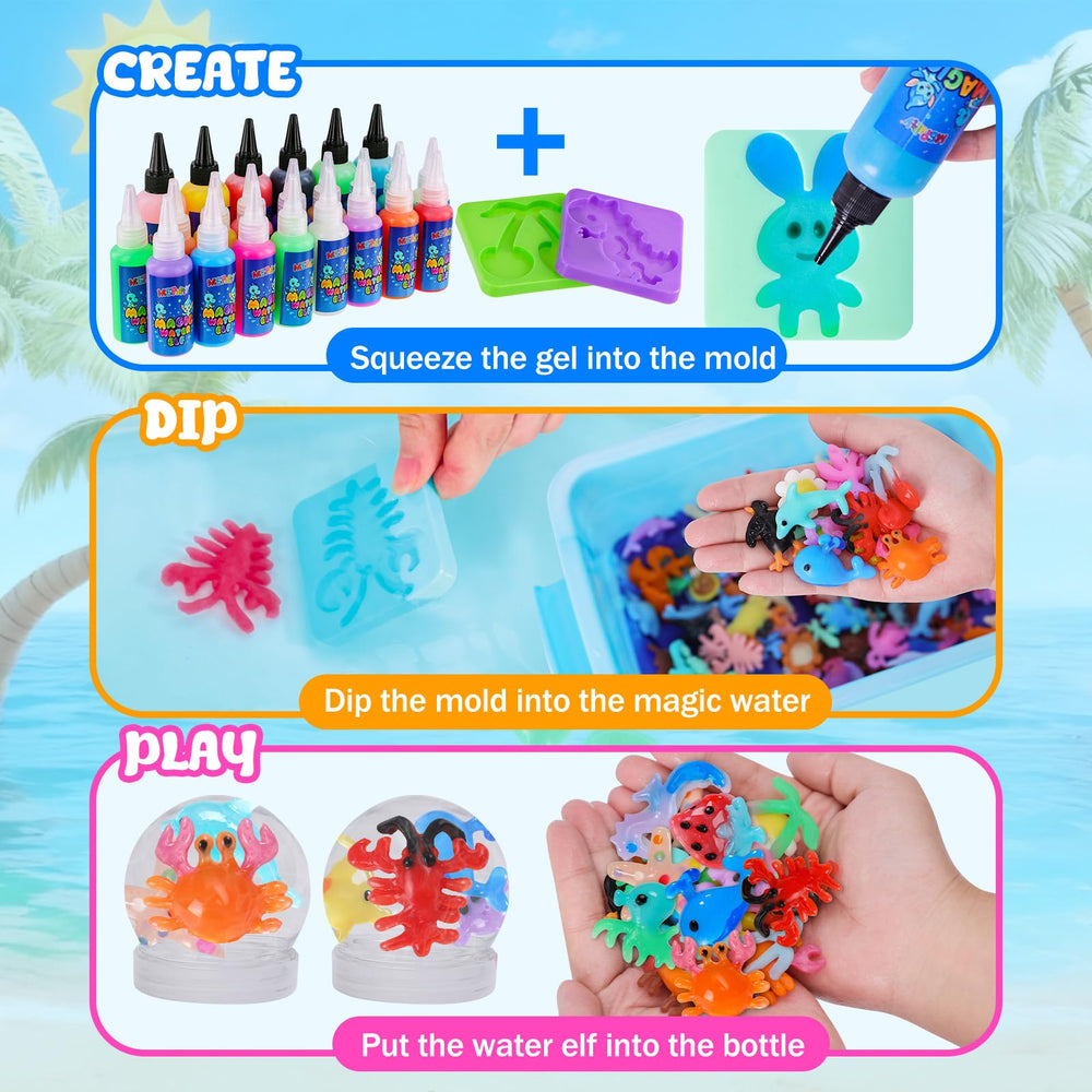 MGparty Magic Water Elf Kit DIY craft setup for hands-on learning at home