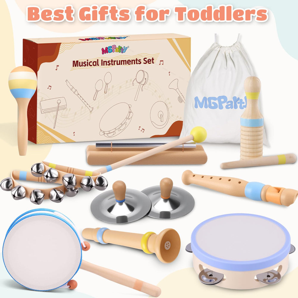 MGparty wooden sounder adds rustic texture to a Montessori music set.
