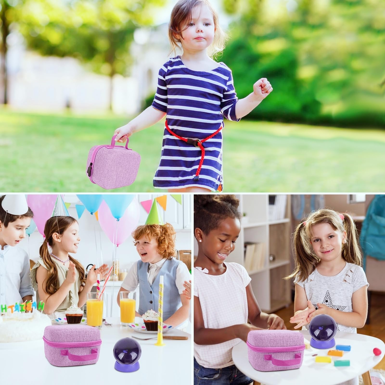 MGZNMTY travel case is a gift-ready storage solution for Bitzee Hamster Ball.