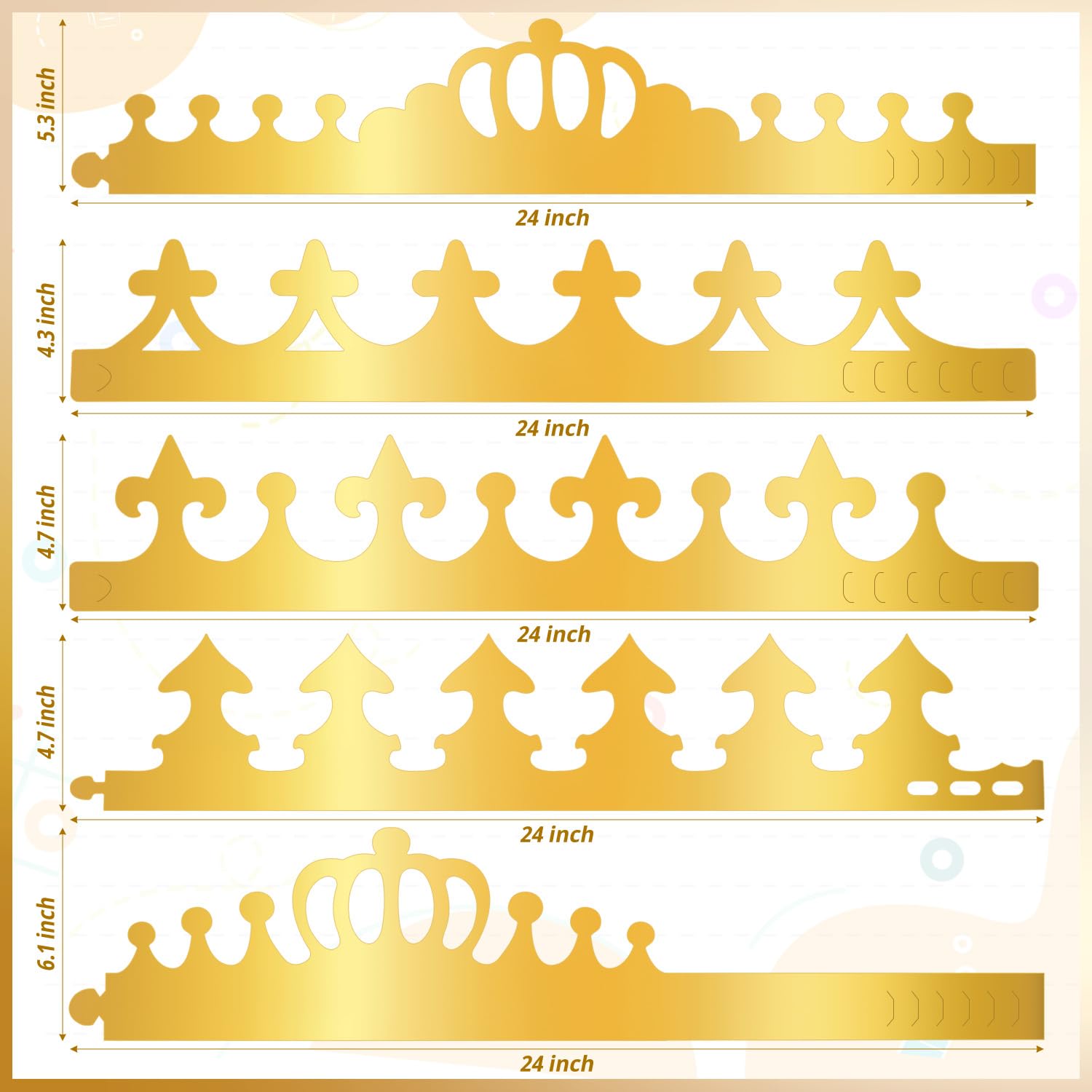 MGZTTHW back-to-school princess crowns for classroom activities