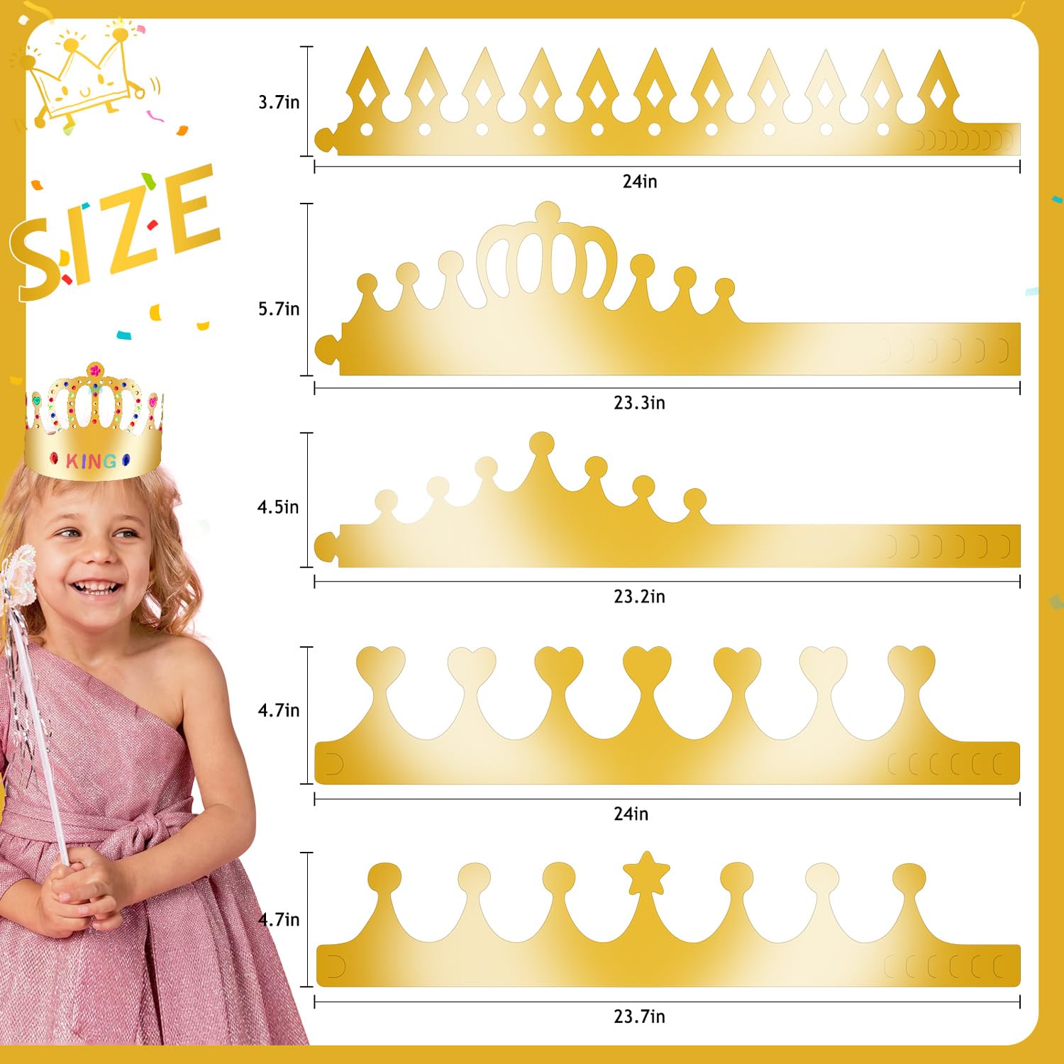 MGZTTHW classroom-friendly crown set for back-to-school events.