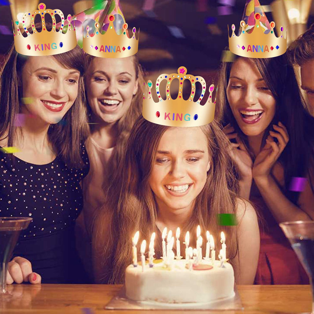 MGZTTHW self-adhesive acrylic jewels add durable sparkle to crowns.