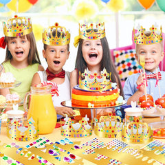 MGZTTHW self-adhesive stickers for crowns with gems and letters
