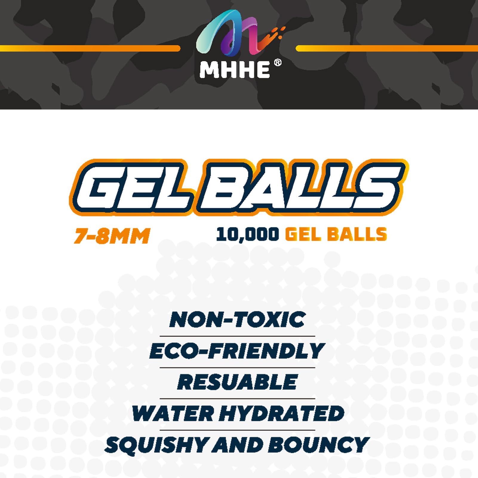 MHHE compatible gel balls work with standard blasters for easy replacement.