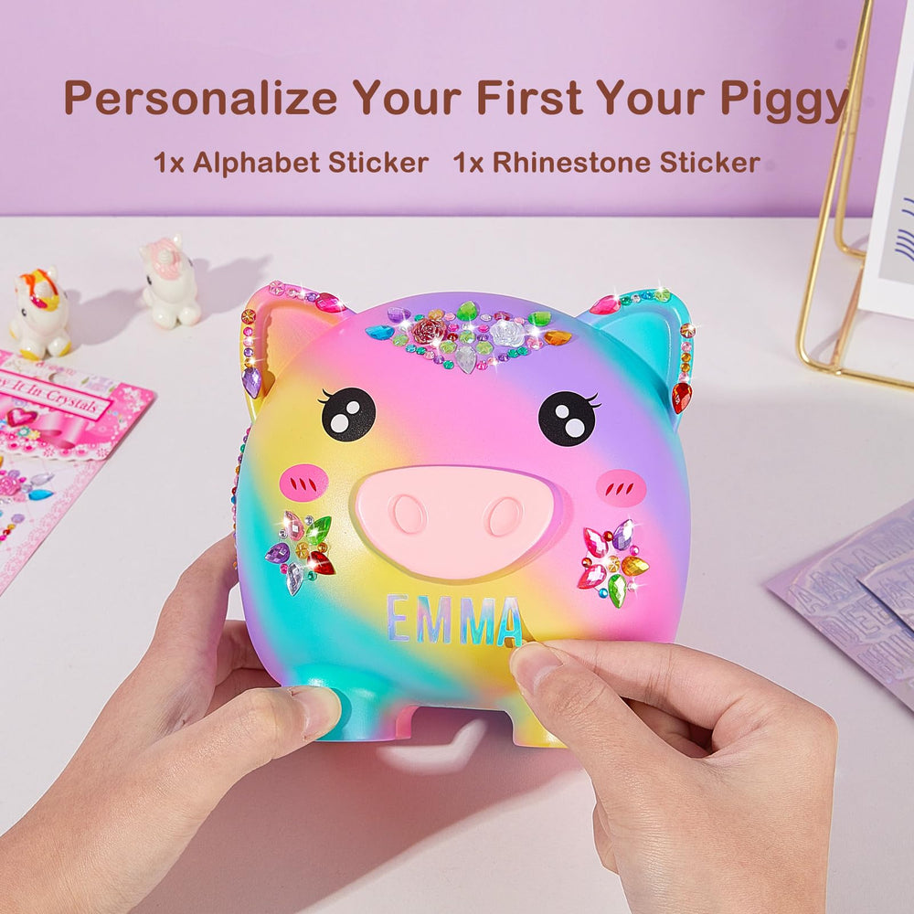 MHJY piggy bank large coin bank showing roomy interior for coins.