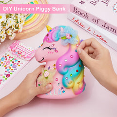 Deposit through the unicorn tail for easy saving.