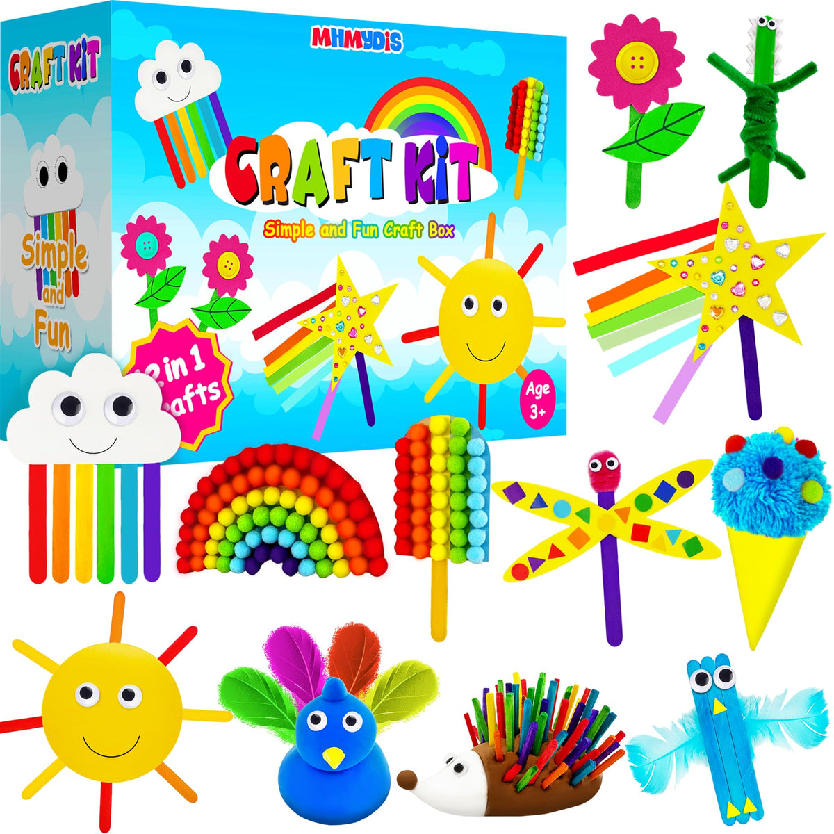MHMYDIS First Craft Kit cover image showing 12 projects for mess-free creativity.