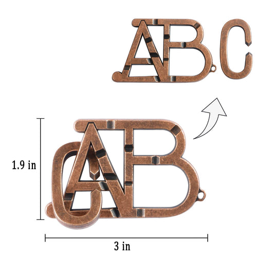 MHY jumbo metal brain teaser puzzles handheld for focused problem solving