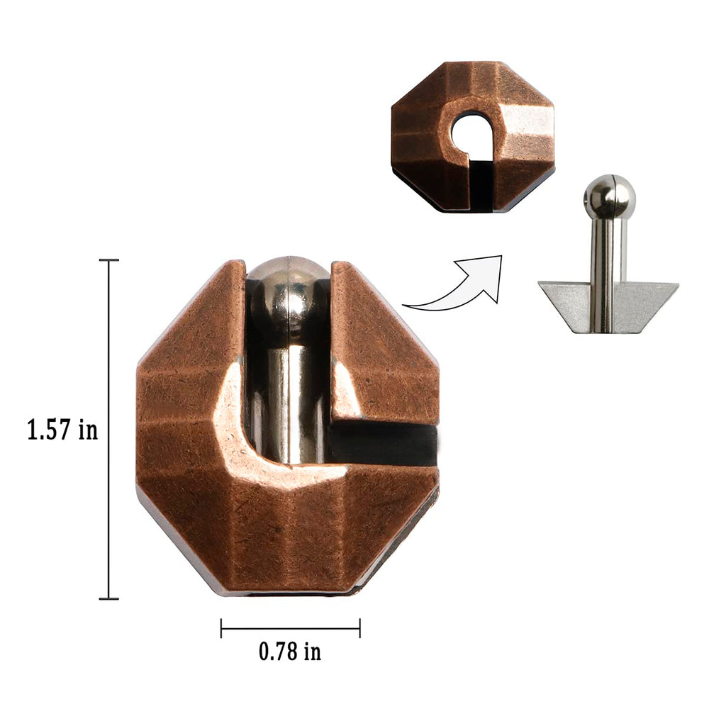 MHY party-favor metal puzzle gift displays curiosity at gatherings