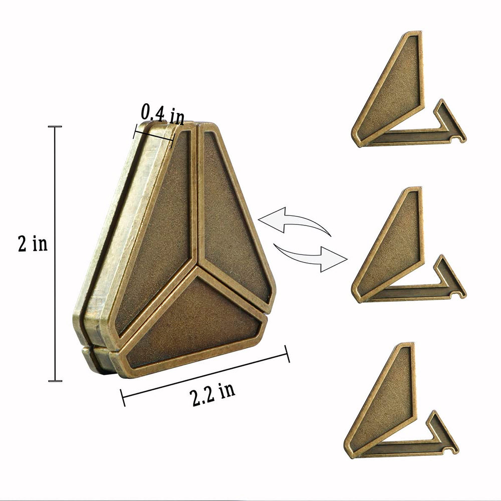 MHY portable metal puzzle IQ toy fits in backpack for on-the-go focus