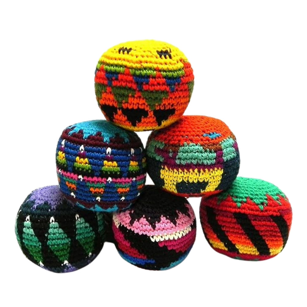 Mia Jewel footbag kickball-pattern for vibrant group play.