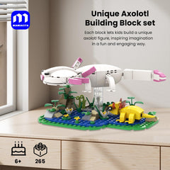 MIAMIACITA axolotl building blocks set pieces for creative construction