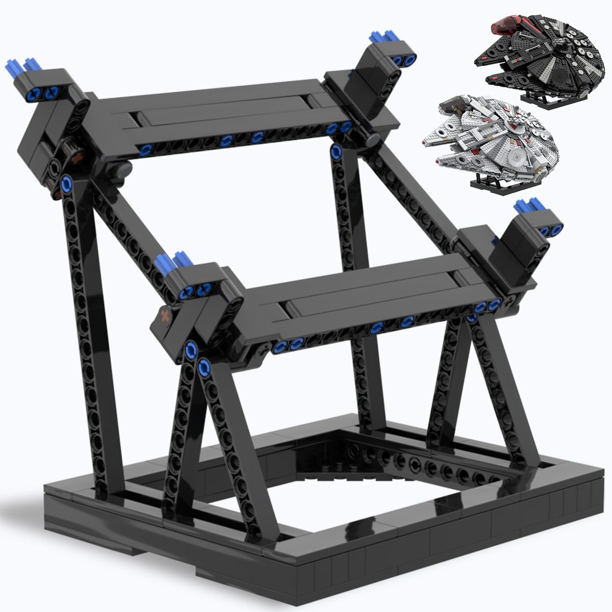 MiamiAcita display stand for Lego Millennium Falcon 75389-75257 securely supports the model.