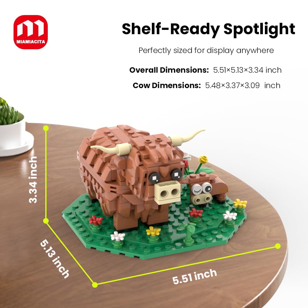 MIAMIACITA Highland Cow build empowers creativity for kids and adults alike.