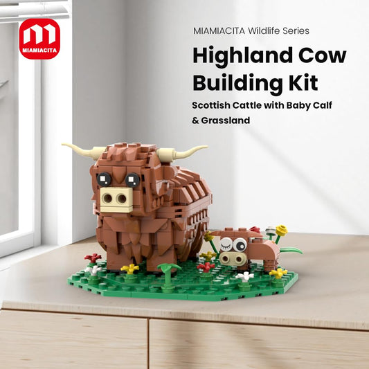 MIAMIACITA Highland Cow Model detailed fur close-up highlights lifelike texture.