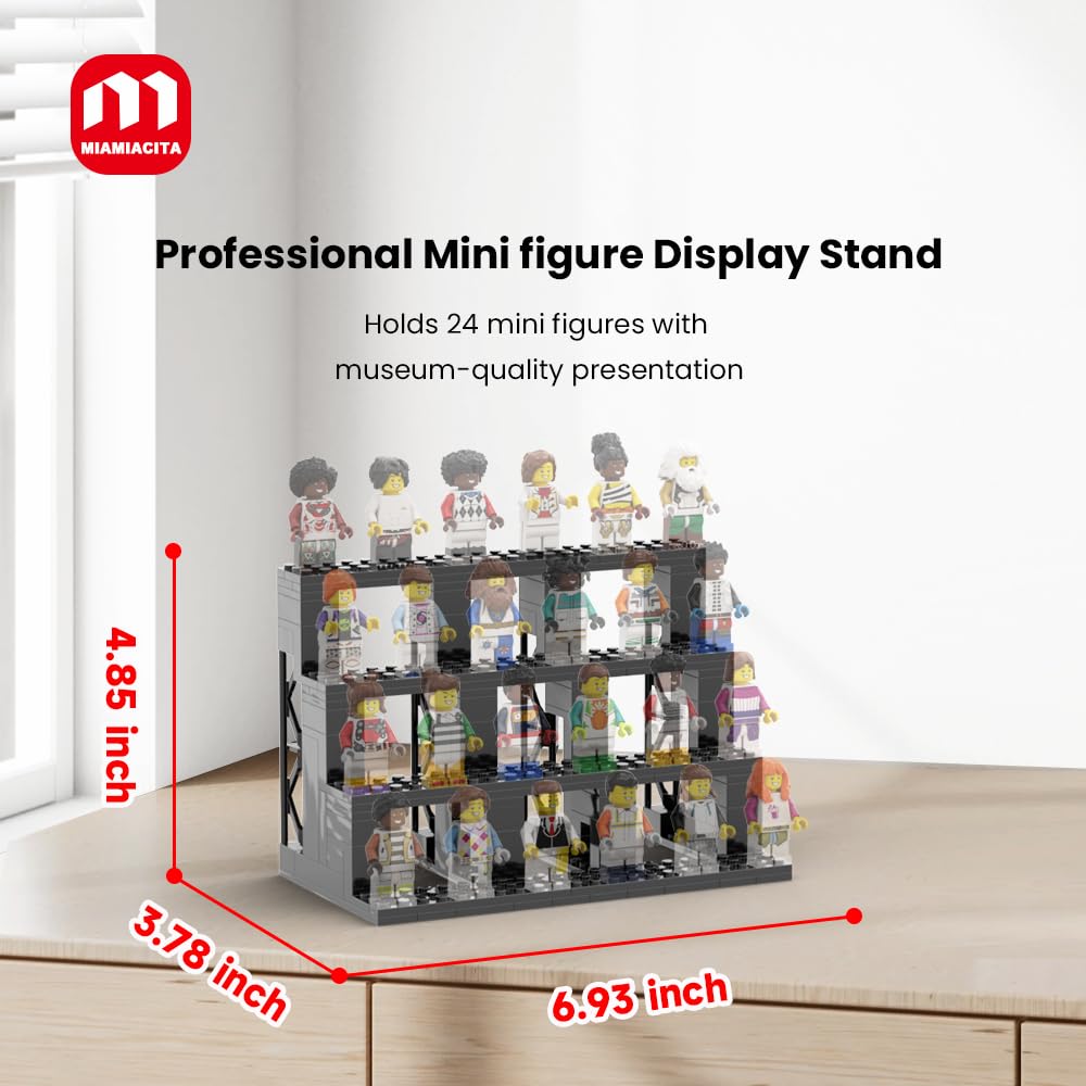 MIAMIACITA theater-style shelves offer optimal viewing angles.