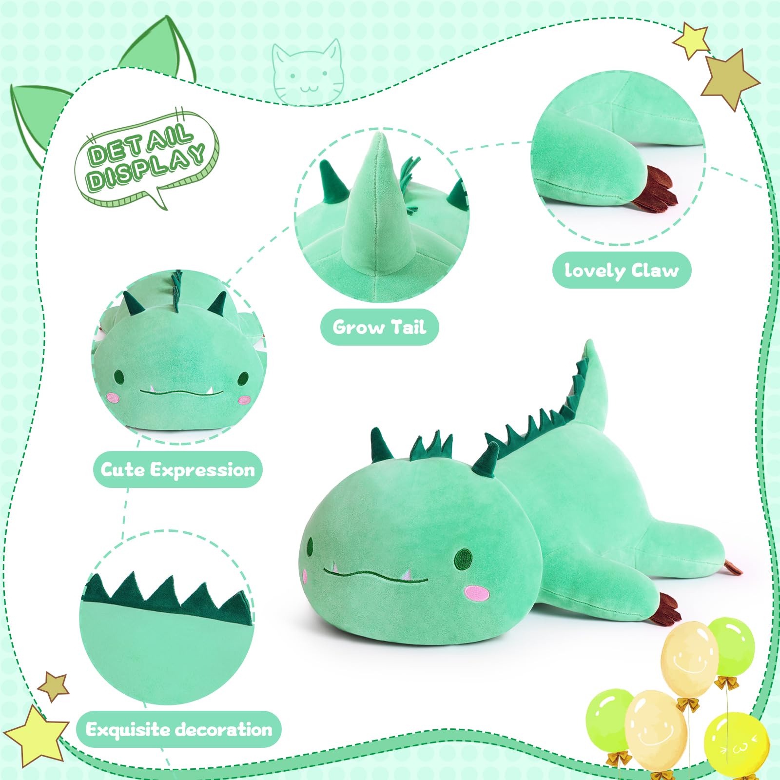 MIAOHAHA dinosaur plush gift-ready design, great for gifting.