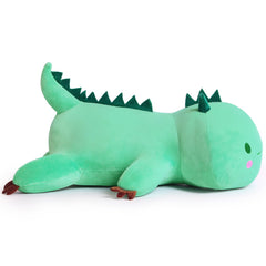 MIAOHAHA dinosaur plush in a hugging pose, perfect for nap time.