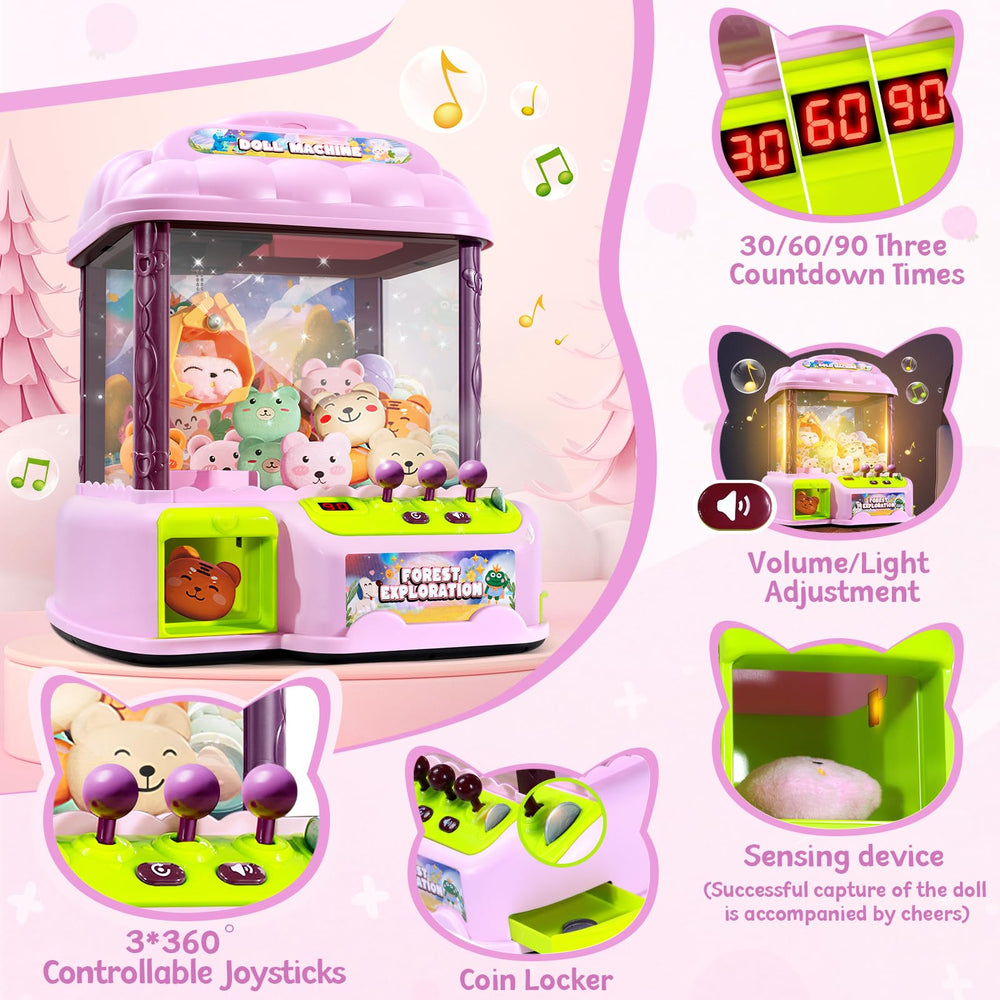 MIAOKE claw machine colorful cabinet enhancing arcade vibes