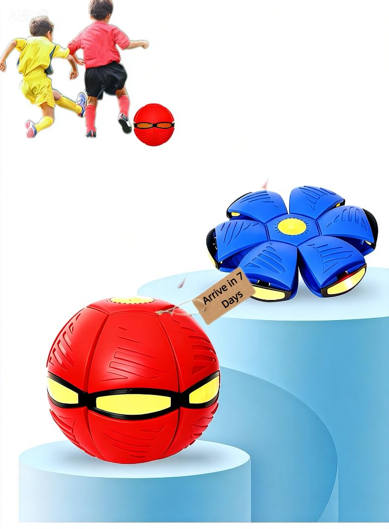 MIAUHSNU 2-piece blue-red magic ball for versatile indoor-outdoor play.