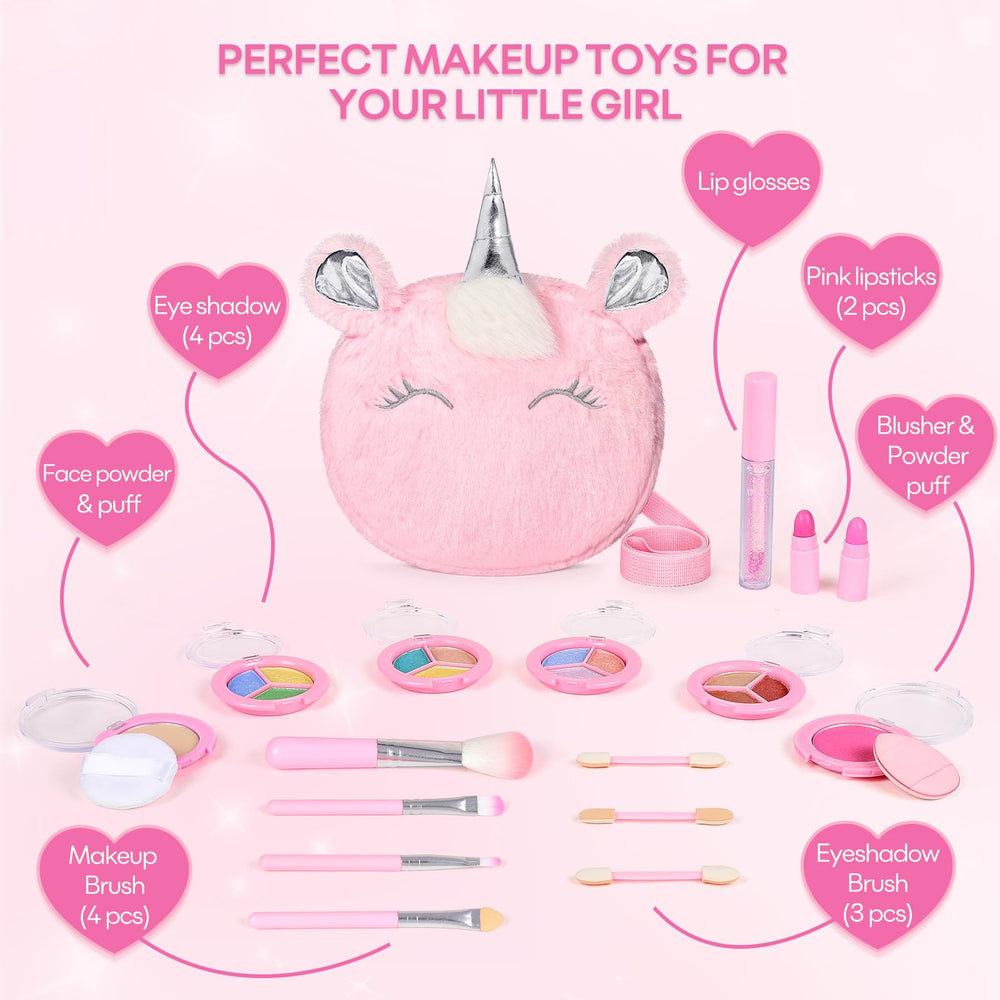 Mibasies brush set—5 kid-friendly brushes for precise application.