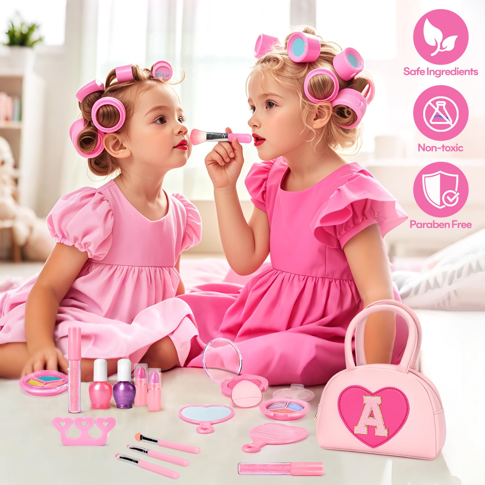 Mibasies lipsticks in kid friendly shades for safe color experiments.