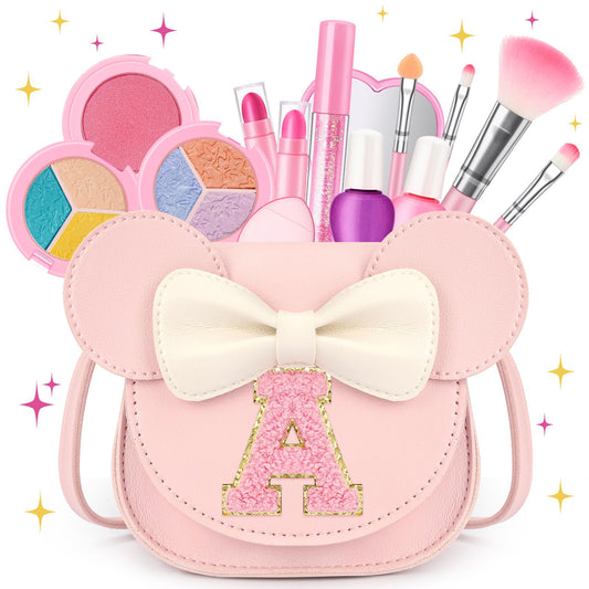 Mibasies kids makeup purse front view with mouse ears for playful dress-up