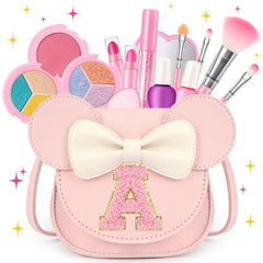 Mibasies kids makeup purse front view with mouse ears for playful dress-up