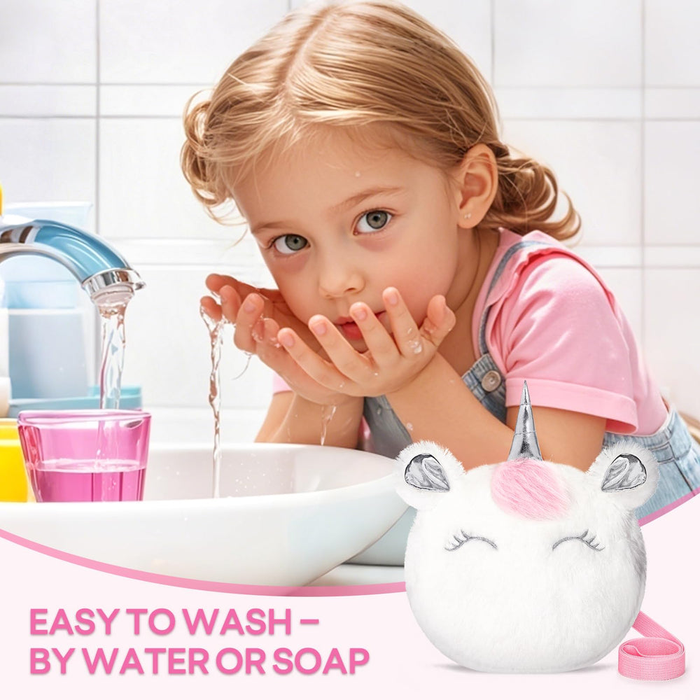 Mibasies Kids Real Makeup Kit brushes set helps kids practice pretend application
