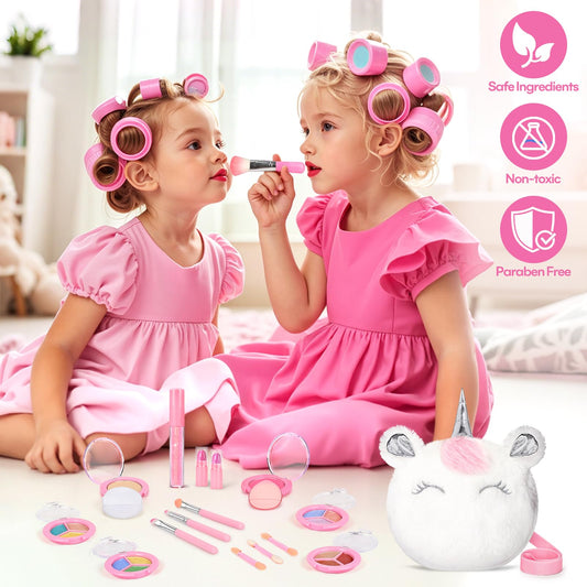 Mibasies Kids Real Makeup Kit eye shadow colors ideal for imaginative looks