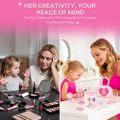 mibasies kids makeup kit brushes image highlights soft brushes for gentle makeup practice