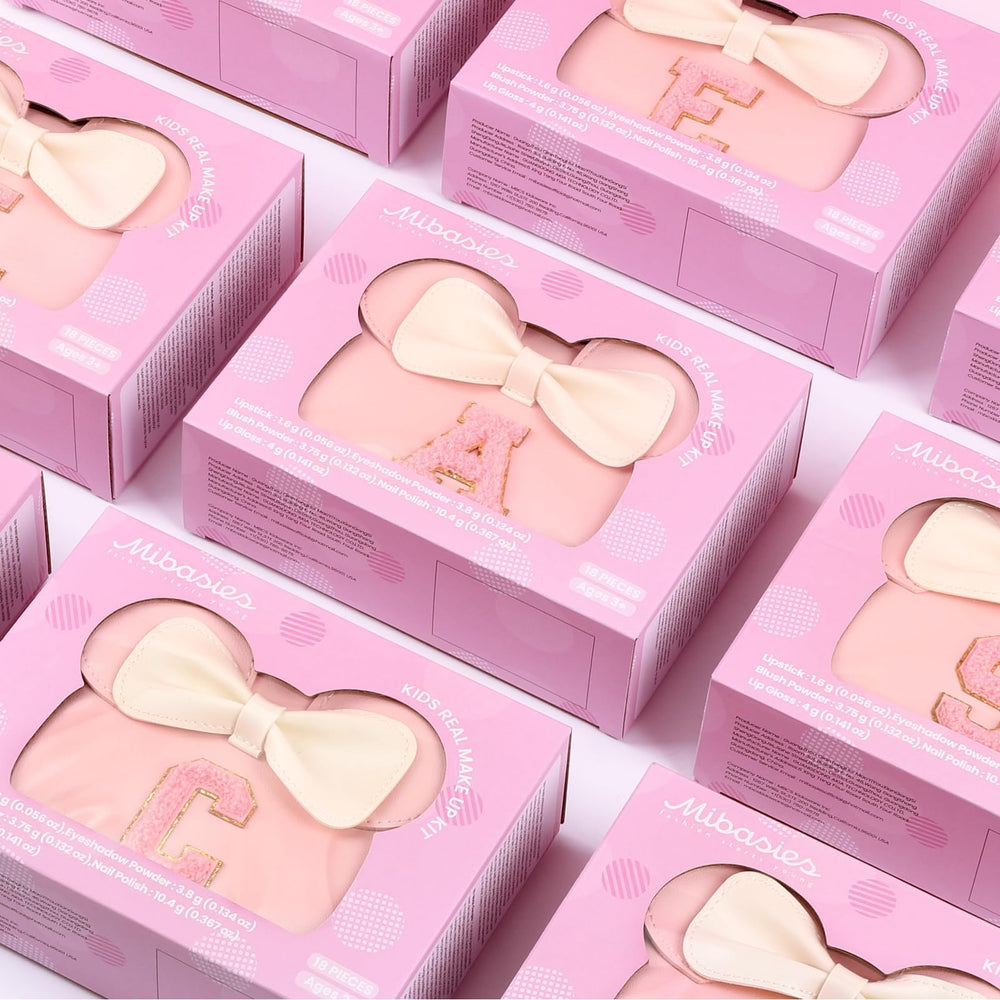 Mibasies vanity set—gift-ready with initial purse