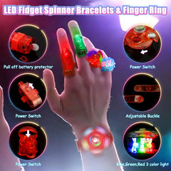 MIBOTE LED finger lights ideal for crafts and glow activities