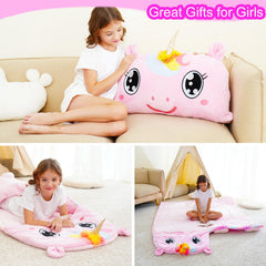 Micling gift-ready unicorn nap mat showing playful packaging and gift appeal