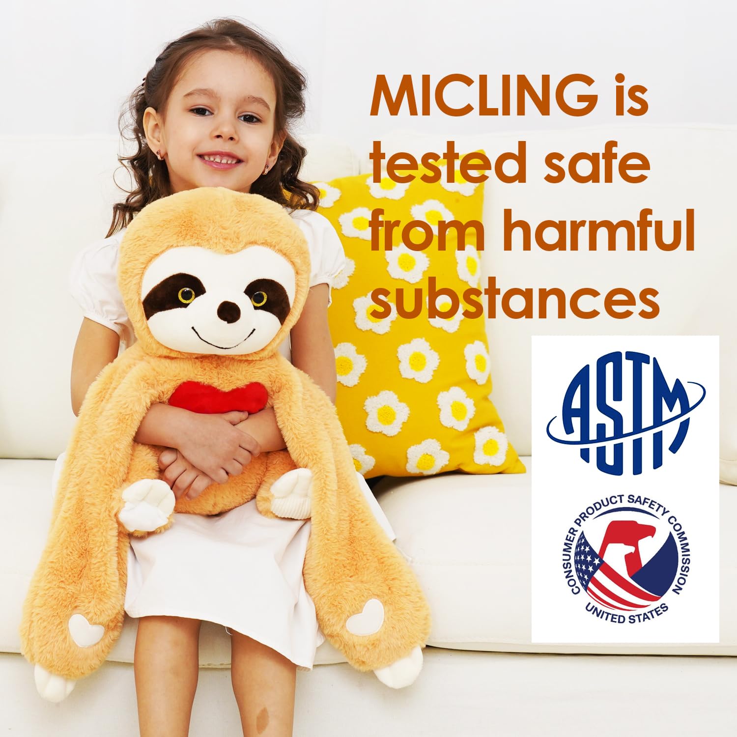 Micling sloth soft color palette enhancing gentle aesthetics