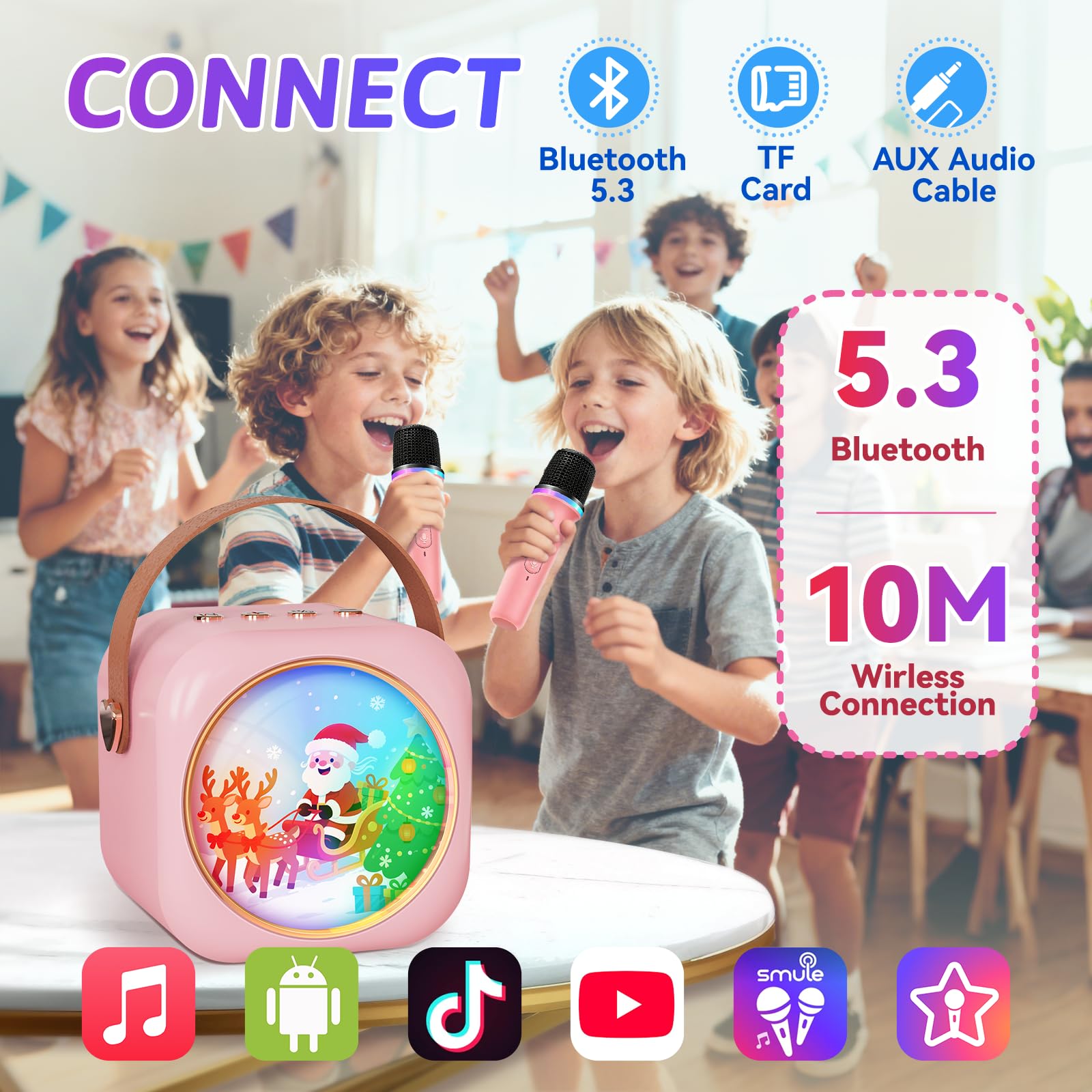 MicQutr long battery life for hours of at-home or outdoor singing