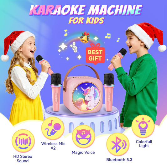 MicQutr two microphones wireless setup enables shared singing fun.