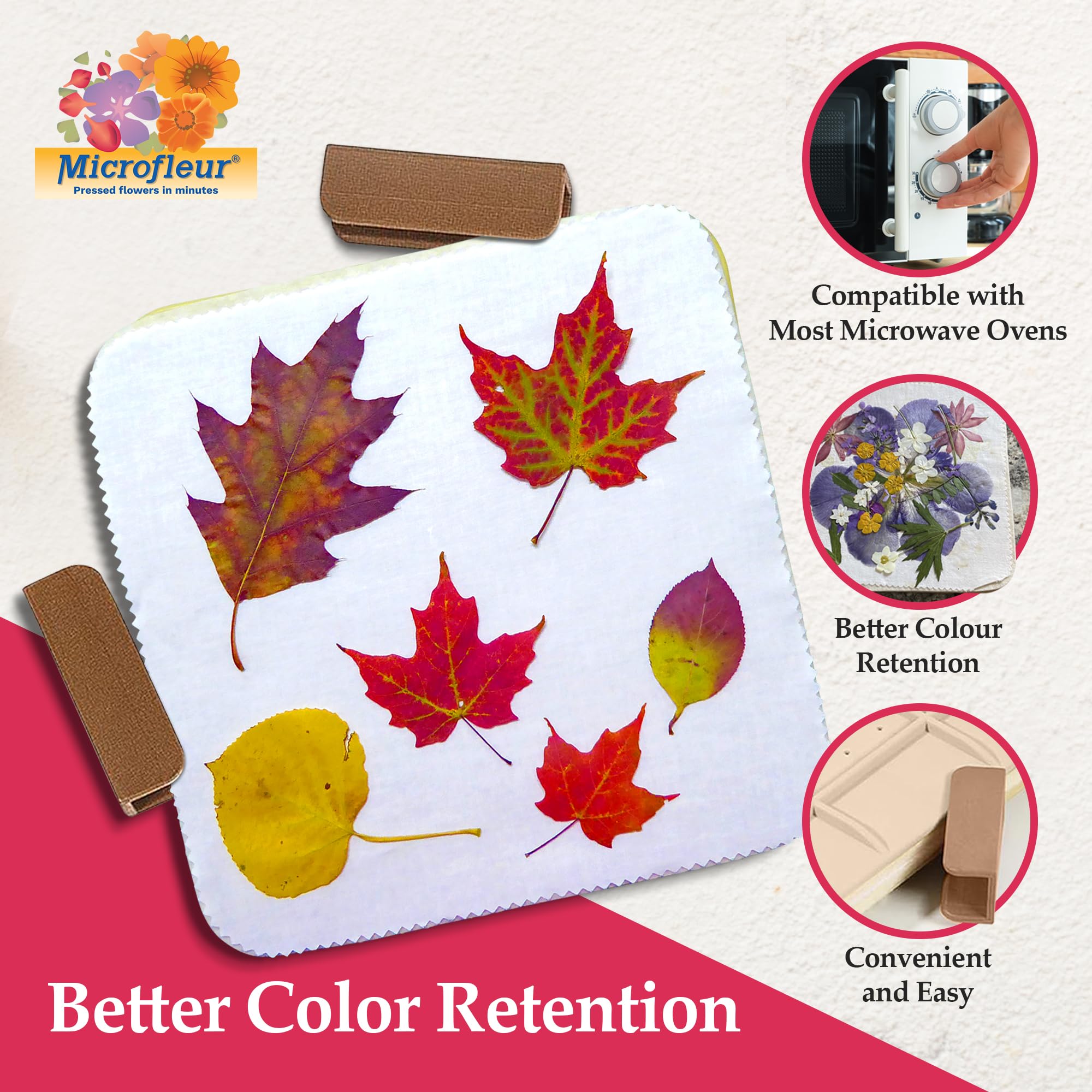 Kid-friendly craft kit making flower pressing easy for all ages.