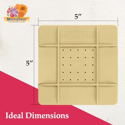 Microfleur washable absorbent cloth used in reusable flower pressing projects.