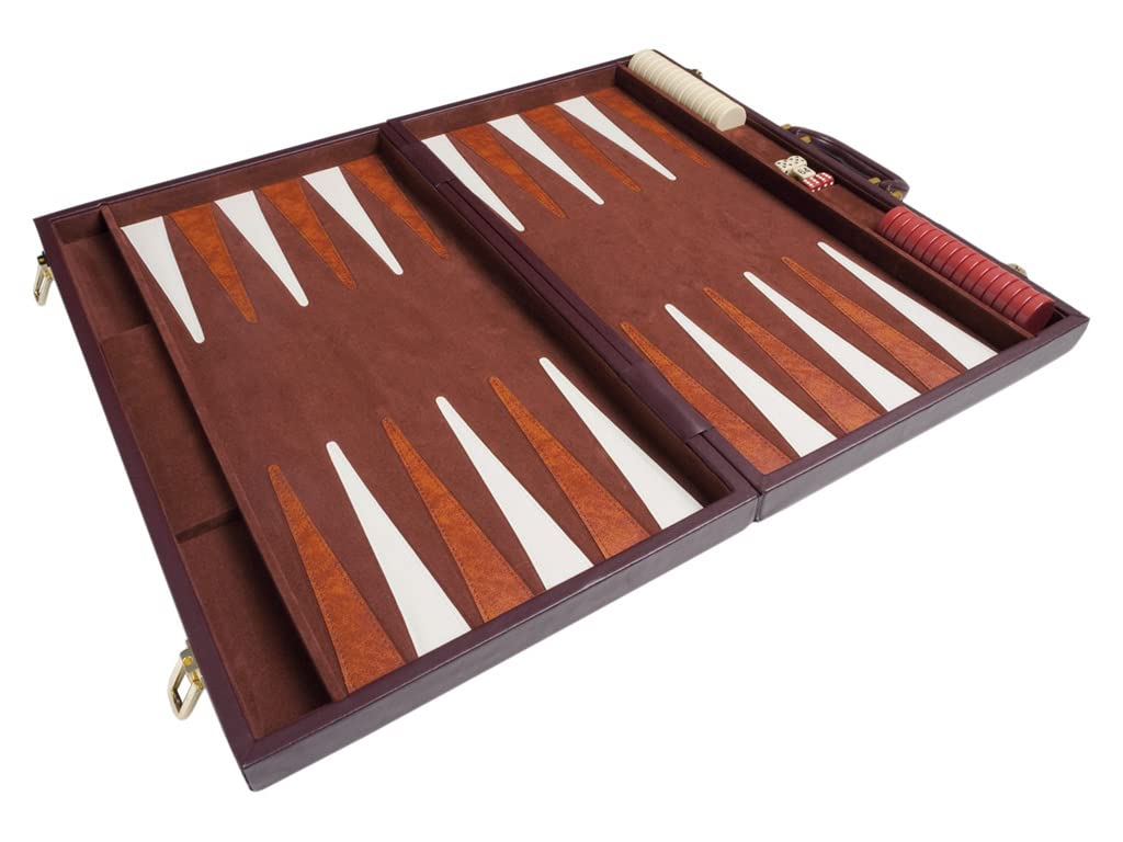 Middleton Games travel-friendly backgammon set ready for tournaments and family fun.