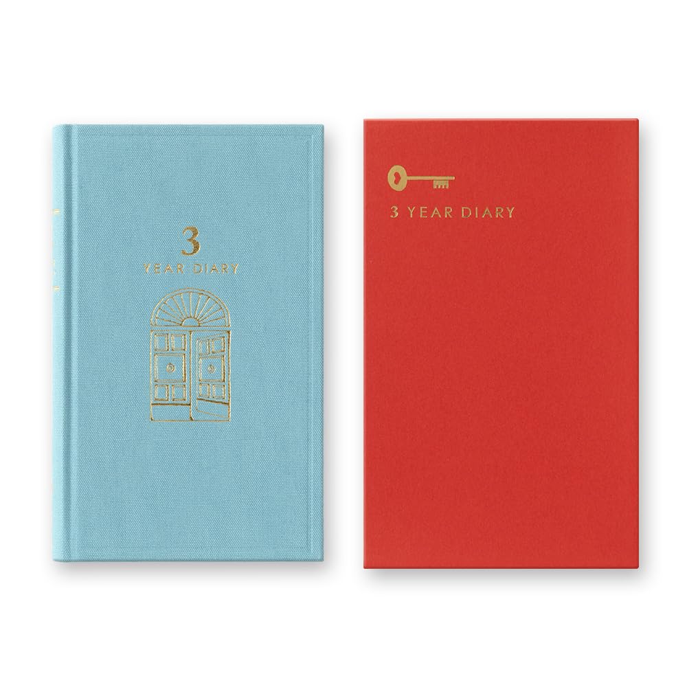 Midori Phil Design 3-years diary monthly illustrations marking time and notes