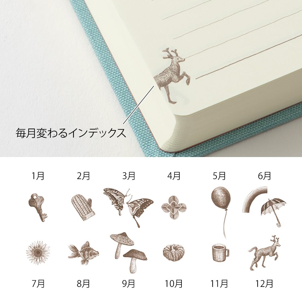 Midori Phil Design 3-years diary includes supplement pages for extra notes